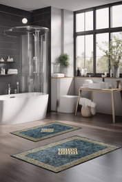 Mijölnir Juego de alfombrillas de baño CT-5069, 2 piezas, Multicolor